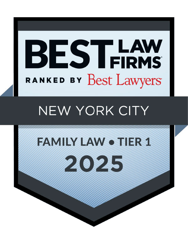 badge for 2025 Tier 1 in New York CIty in family law by Best Law Firms